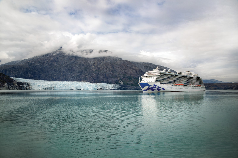 Royal Princess at Glacier Bay